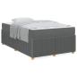 Preview: Bettgestell Sonstiges Dunkelgrau 120 x 190 cm Stoff