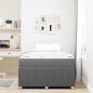 Preview: Bettgestell Sonstiges Dunkelgrau 120 x 190 cm Stoff
