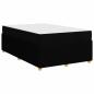 Preview: Bettgestell Sonstiges Schwarz 120 x 190 cm Stoff