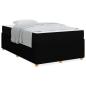 Preview: Bettgestell Sonstiges Schwarz 120 x 190 cm Stoff