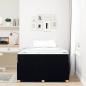 Preview: Bettgestell Sonstiges Schwarz 120 x 190 cm Stoff