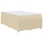 Preview: Bettgestell Sonstiges Creme 120 x 190 cm Stoff