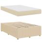 Preview: Bettgestell Sonstiges Creme 120 x 190 cm Stoff