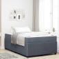 Preview: ARDEBO.de - Bettgestell mit Matratze Sonstiges Dunkelgrau 120 x 190 cm Samt