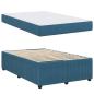Preview: ARDEBO.de - Bettrahmen mit Matratze Blau 120 x 190 cm Stoff
