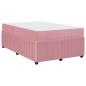 Preview: Bettgestell mit Matratze Sonstiges Rosa 120 x 190 cm Samt
