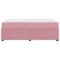 Preview: Bettgestell mit Matratze Sonstiges Rosa 120 x 190 cm Samt