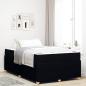 Preview: ARDEBO.de - Bettgestell Sonstiges Schwarz 120 x 200 cm Stoff