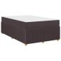 Preview: Bettgestell Sonstiges Dunkelbraun 120 x 200 cm Stoff