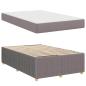 Preview: ARDEBO.de - Bettrahmen mit Matratze Taupe 120 x 200 cm Stoff