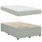Preview: ARDEBO.de - Bettgestell mit Matratze Sonstiges Hellgrau 120 x 200 cm Samt