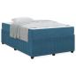 Preview: Bettgestell mit Matratze Sonstiges Blau 120 x 200 cm Samt