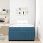 Preview: Bettgestell mit Matratze Sonstiges Blau 120 x 200 cm Samt
