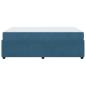 Preview: Bettgestell mit Matratze Sonstiges Blau 120 x 200 cm Samt
