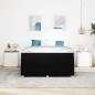 Preview: Bettgestell Sonstiges Schwarz 140 x 200 cm Stoff