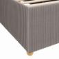 Preview: Bettgestell Sonstiges Taupe 140 x 200 cm Stoff