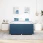 Preview: Bettgestell Sonstiges Blau 140 x 200 cm Stoff