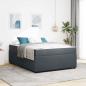Preview: ARDEBO.de - Bettgestell mit Matratze Sonstiges Dunkelgrau 140 x 200 cm Samt