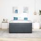 Preview: Bettgestell mit Matratze Sonstiges Dunkelgrau 140 x 200 cm Samt