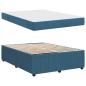Preview: Bettgestell mit Matratze Sonstiges Blau 140 x 200 cm Samt