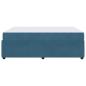 Preview: Bettgestell mit Matratze Sonstiges Blau 140 x 200 cm Samt