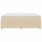 Preview: Bettgestell Sonstiges Creme 160 x 200 cm Stoff
