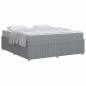 Preview: Bettgestell Sonstiges Hellgrau 180 x 200 cm Stoff