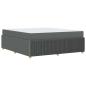 Preview: Bettgestell Sonstiges Dunkelgrau 180 x 200 cm Stoff