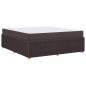 Preview: Bettgestell Sonstiges Dunkelbraun 180 x 200 cm Stoff
