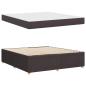 Preview: Bettgestell Sonstiges Dunkelbraun 180 x 200 cm Stoff
