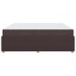 Preview: Bettgestell Sonstiges Dunkelbraun 180 x 200 cm Stoff