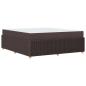 Preview: Bettgestell Sonstiges Dunkelbraun 180 x 200 cm Stoff