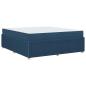 Preview: Bettgestell Sonstiges Blau 180 x 200 cm Stoff