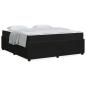 Preview: Bettgestell mit Matratze Sonstiges Schwarz 180 x 200 cm Samt
