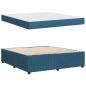 Preview: Bettgestell mit Matratze Sonstiges Blau 180 x 200 cm Samt