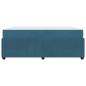 Preview: Bettgestell mit Matratze Sonstiges Blau 180 x 200 cm Samt