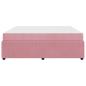 Preview: Bettgestell mit Matratze Sonstiges Rosa 180 x 200 cm Samt