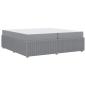 Preview: Bettgestell Sonstiges Hellgrau 200 x 200 cm Stoff
