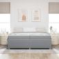 Preview: Bettgestell Sonstiges Hellgrau 200 x 200 cm Stoff