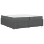 Preview: Bettgestell Sonstiges Dunkelgrau 200 x 200 cm Stoff