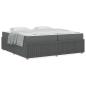 Preview: Bettgestell Sonstiges Dunkelgrau 200 x 200 cm Stoff