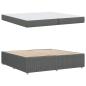 Preview: Bettgestell Sonstiges Dunkelgrau 200 x 200 cm Stoff