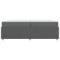 Preview: Bettgestell Sonstiges Dunkelgrau 200 x 200 cm Stoff