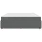 Preview: Bettgestell Sonstiges Dunkelgrau 200 x 200 cm Stoff