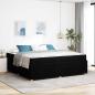 Preview: ARDEBO.de - Bettgestell Sonstiges Schwarz 200 x 200 cm Stoff