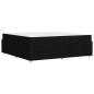 Preview: Bettgestell Sonstiges Schwarz 200 x 200 cm Stoff