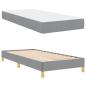 Preview: Boxspringbett Taupe, Braun 80 x 200 cm Stoff, Ingenieurholz