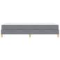 Preview: Boxspringbett Taupe, Braun 80 x 200 cm Stoff, Ingenieurholz