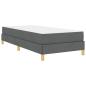 Preview: Boxspringbett Taupe, Braun 90 x 190 cm Stoff, Ingenieurholz