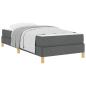 Preview: Boxspringbett Taupe, Braun 90 x 190 cm Stoff, Ingenieurholz